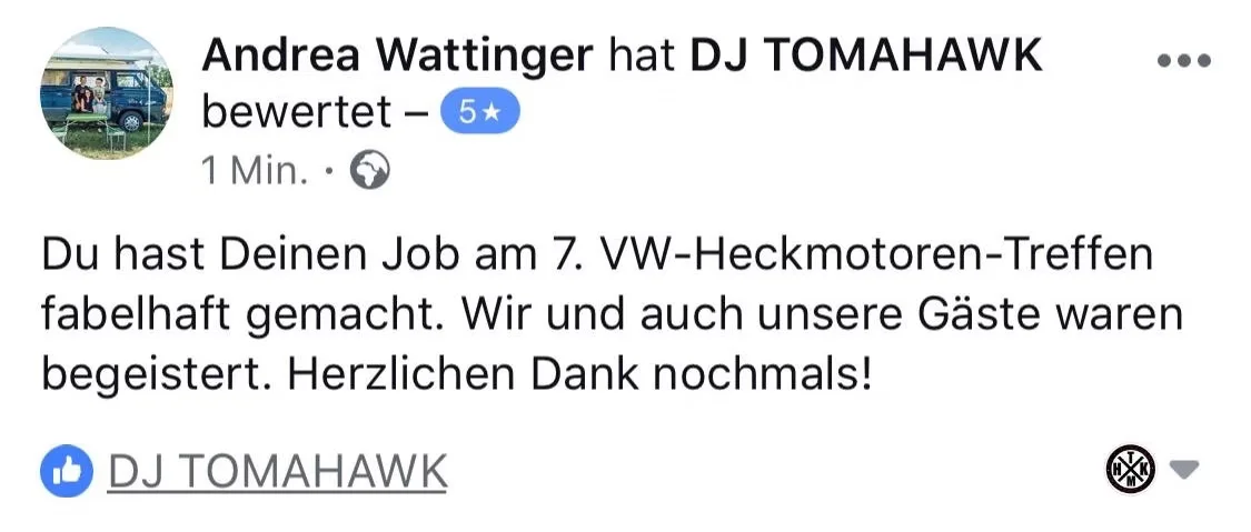 Bewertungen von DJ Tomahawk