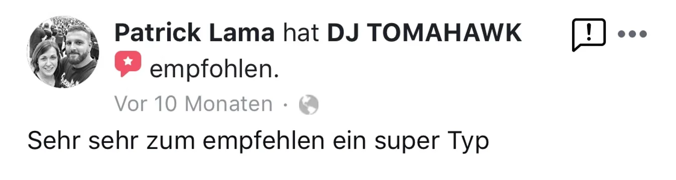 Bewertungen von DJ Tomahawk