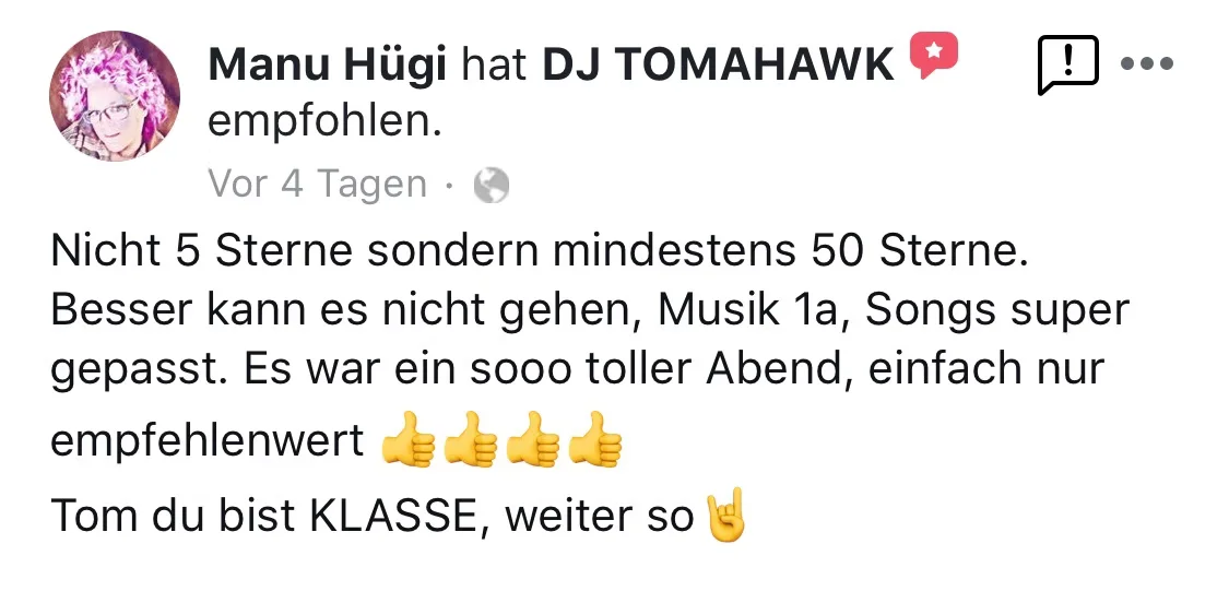 Bewertungen von DJ Tomahawk