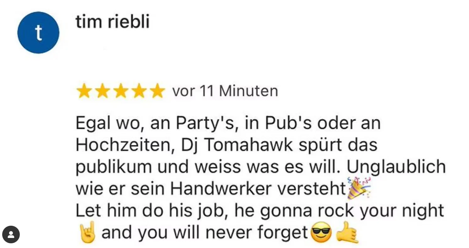 Bewertungen von DJ Tomahawk